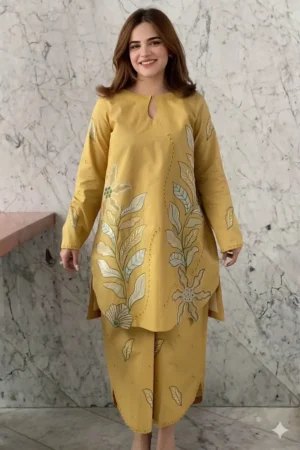 Unstitched 2 Piece Fully Embroidered Lawn Suit