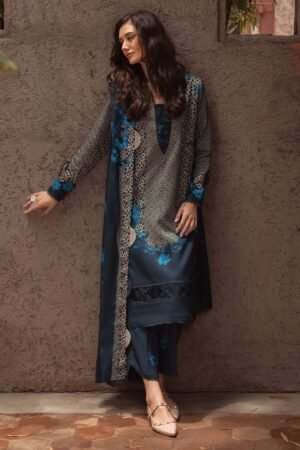 3 Piece Unstitched Digital Printed Khaddar Suit ( Printed Khaddar Dupatta )